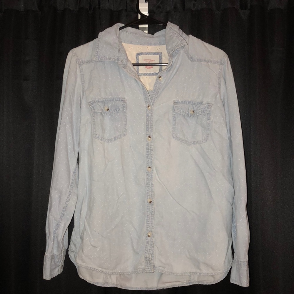 Button down denim shirt